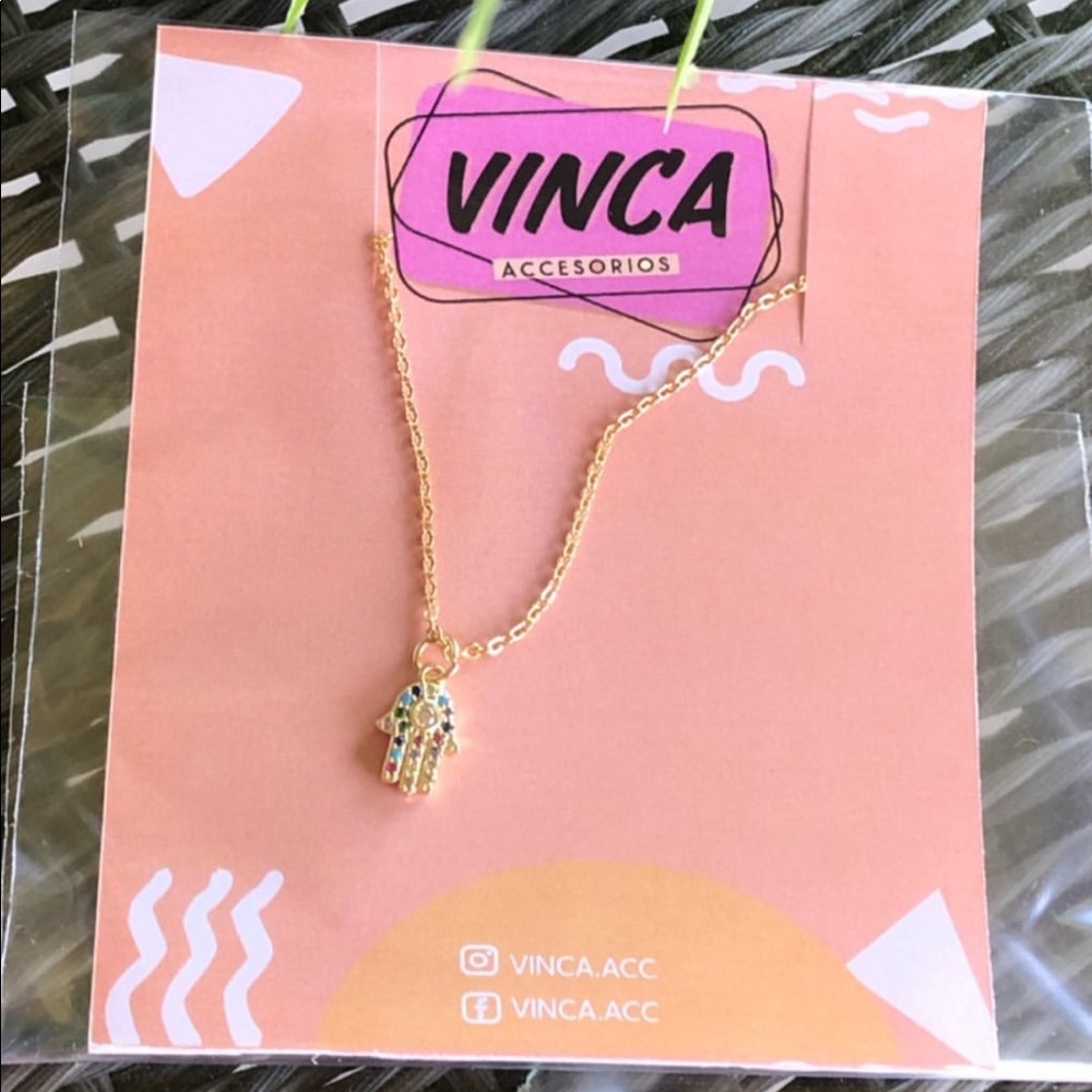 SOLD 🚫 Colorful Fatima hand necklace 🌈✨